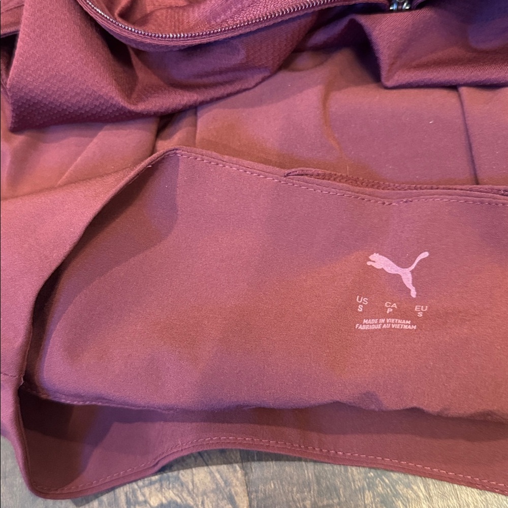 Puma active women’s outfit, small squart and medium tank. Maroon - Picture 3 of 8